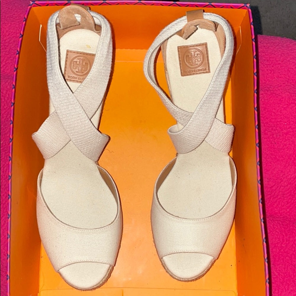 Size 9 Tory Burch wedges